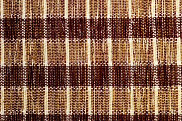 Texture woven mat close-up