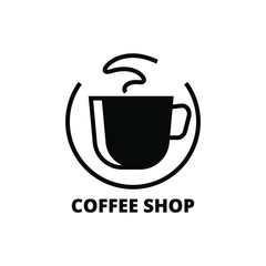 coffee shop cafe beans hot drink design template-vector illustration