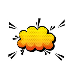 cloud pop art style icon vector illustration design