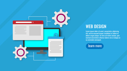 web design. landing page template