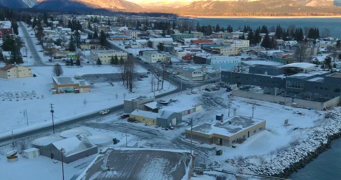 Winter views of Seward, Alaska 