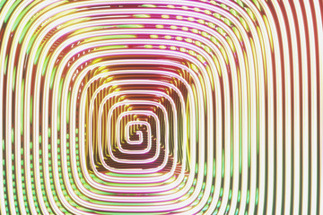 Twirl circle lines. For graphic design or background. 3D render.