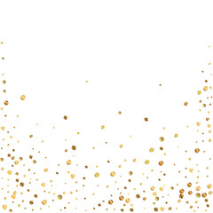 Sparse gold confetti luxury sparkling confetti. Sc