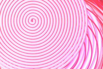 Illustrations of twirl, circle lines for graphic design or wallpapers. 3D render.