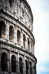 close up view of the Colosseum 