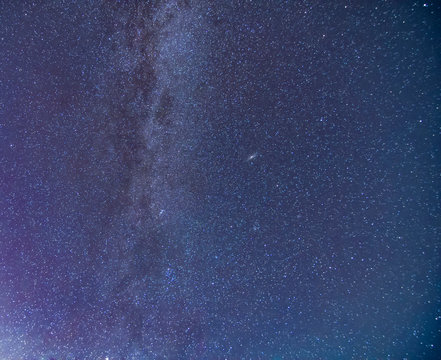 Milky Way and starry sky background