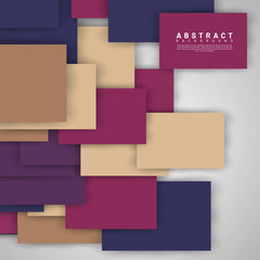 abstract vector background. overlapping full-color square design. New texture for your design.