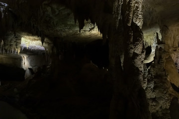 The  Prometheus Cave (also Kumistavi Cave) near Tskaltubo in the Imereti region, Georgia