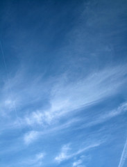  blue sky and white clouds - obrazy, fototapety, plakaty