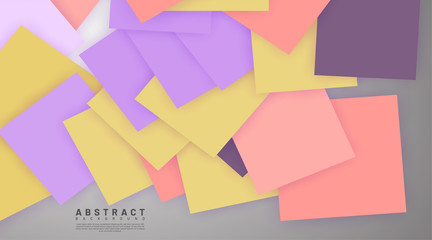 abstract vector background. overlapping full-color square design. New texture for your design.