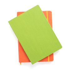 notepad or notebook paper at white background