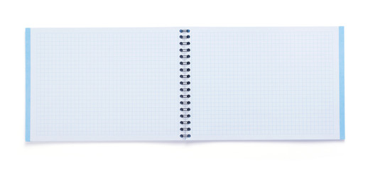 notepad or notebook paper at white background