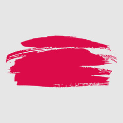 Brush pink strokes isolated. Ink painting.  Vector artwork
