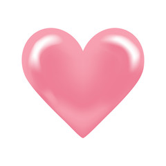 Shiny 3D Pink Heart