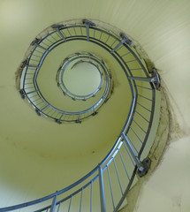 Wendeltreppe nach oben im Stäffelsbergturm