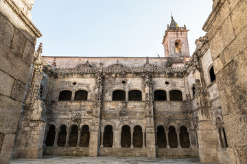 Fototapeta premium Santo Estevo de Ribas de Sil Monastery on a clear day
