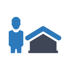 Real estate agent icon