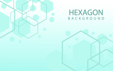 Hexagons Abstract Background With Geometric Shapes. Science, Technology and Medical Concept. Futuristic Background In Science Style. Graphic Hex Background For Your Design. Vector Illustration