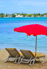 Beautiful seascape of Mauritius Island