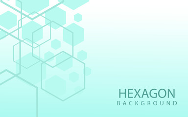 Hexagons Abstract Background With Geometric Shapes. Science, Technology and Medical Concept. Futuristic Background In Science Style. Graphic Hex Background For Your Design. Vector Illustration