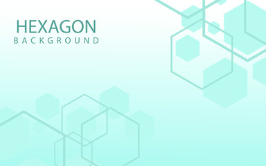 Hexagons Abstract Background With Geometric Shapes. Science, Technology and Medical Concept. Futuristic Background In Science Style. Graphic Hex Background For Your Design. Vector Illustration