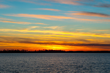 Color Striped Sunset