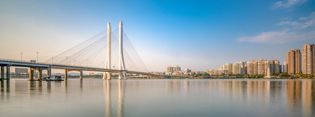 Urban architecture of Hesheng bridge in Huizhou, China