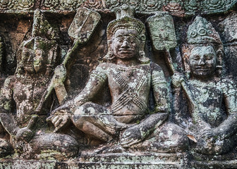 religious carvings Temple Angkor Thom