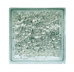 Isolated green aqua light panel transparent square mirror cube glass block and window in white background with grunge circle bubble texture. Use for object decoration and material.