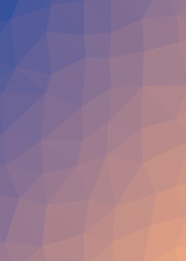Abstract Low Polygon gradient Generative Art background illustration