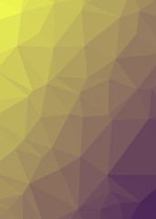 Fototapeta premium Abstract Low Polygon gradient Generative Art background illustration