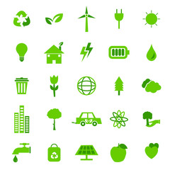 set of ecology icons