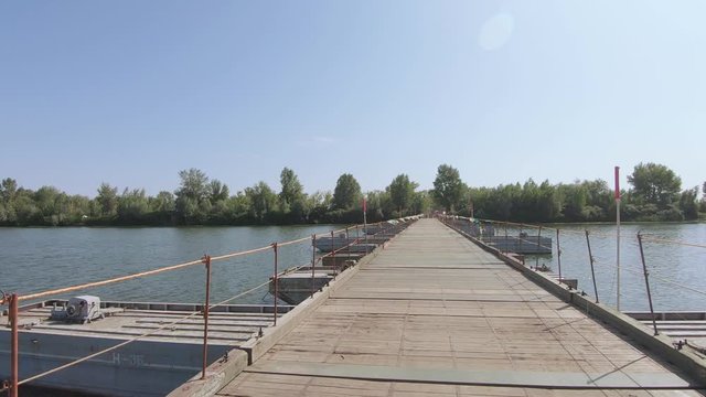 Pantone bridge over the river