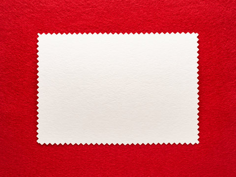 Red frame with white background