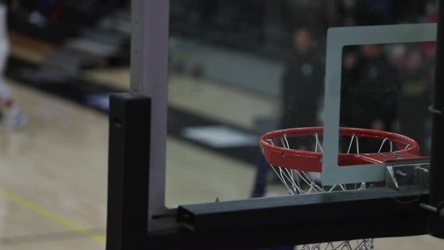 basketball warm up prior to a girls high school basketball game