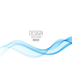 Blue abstract wave Abstract vector background wave