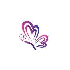 Butterfly logo vector icon
