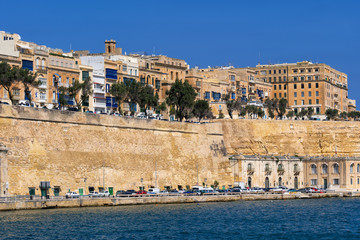 Walled Old City of Valletta in Malta