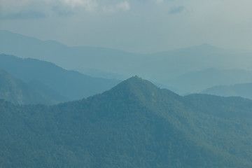 Obraz premium aerial view of the mountains