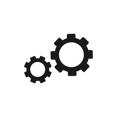 gear vector icon issolated on a white backgraund