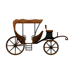 Fototapeta na wymiar Vintage carriage vector icon.Cartoon vector icon vintage carriage isolated on white background .