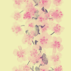 Apple tree or sacura blossom.