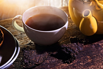 morning ritual of making tea