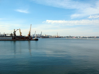 Fototapeta premium cargo port in Odessa