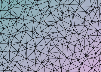 Abstract Low Polygon gradient Generative Art background illustration