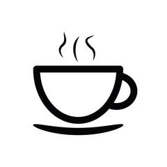 Cup icon line style. Cup of coffee, tea vector symbol