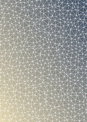 Abstract Low Polygon gradient Generative Art background illustration