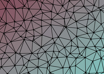 Abstract Low Polygon gradient Generative Art background illustration