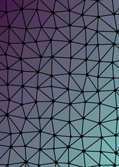 Obraz premium Abstract Low Polygon gradient Generative Art background illustration