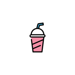 Soda Cup Icon Logo Template